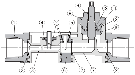 水用數(shù)字式流量開(kāi)關(guān)產(chǎn)品結(jié)構(gòu)圖
